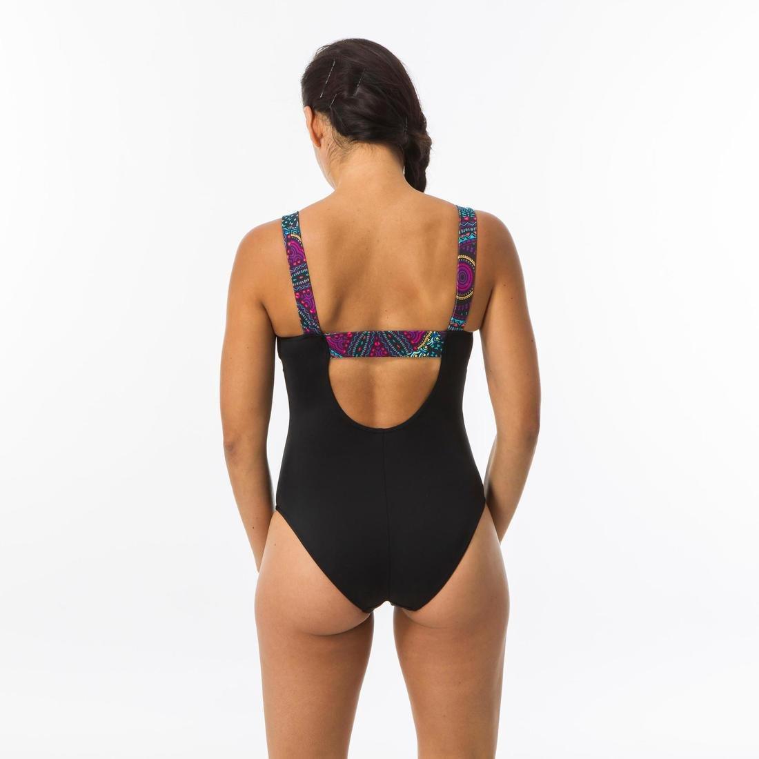 Women One-Piece Swimsuit, Black, , large image number 11