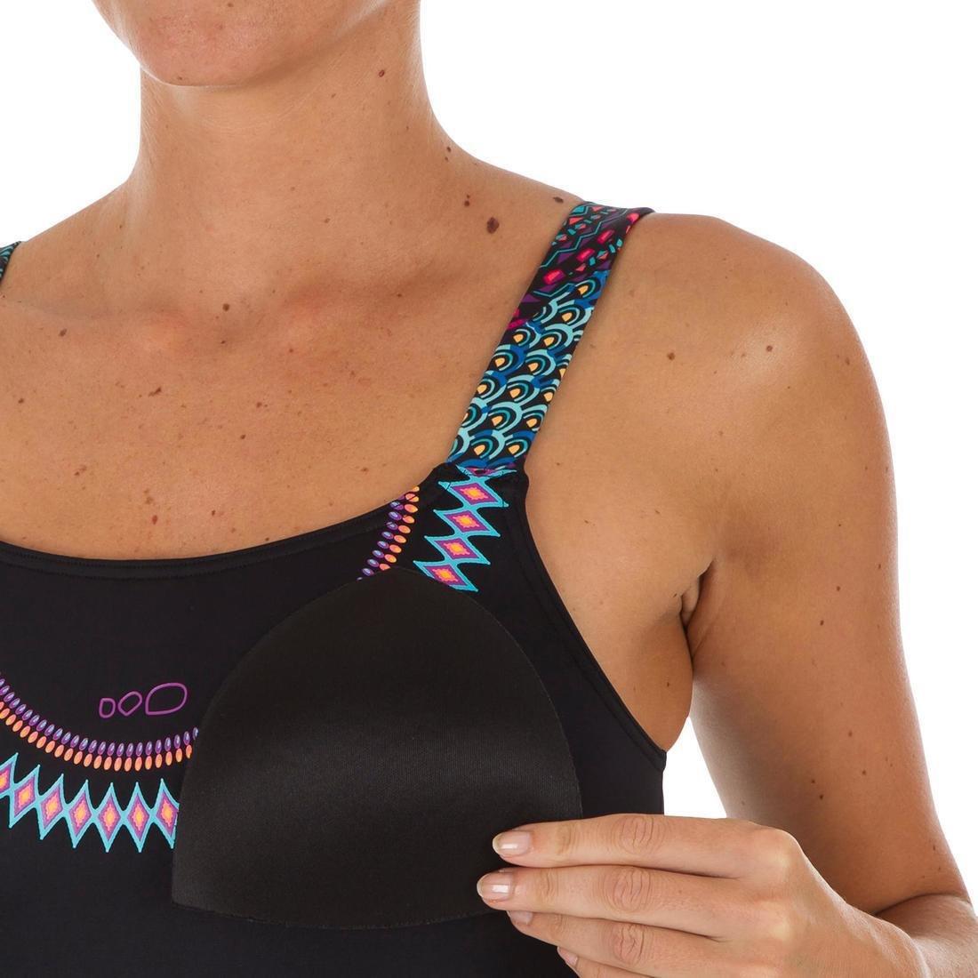 Women One-Piece Swimsuit, Black, No Color, large image number 13