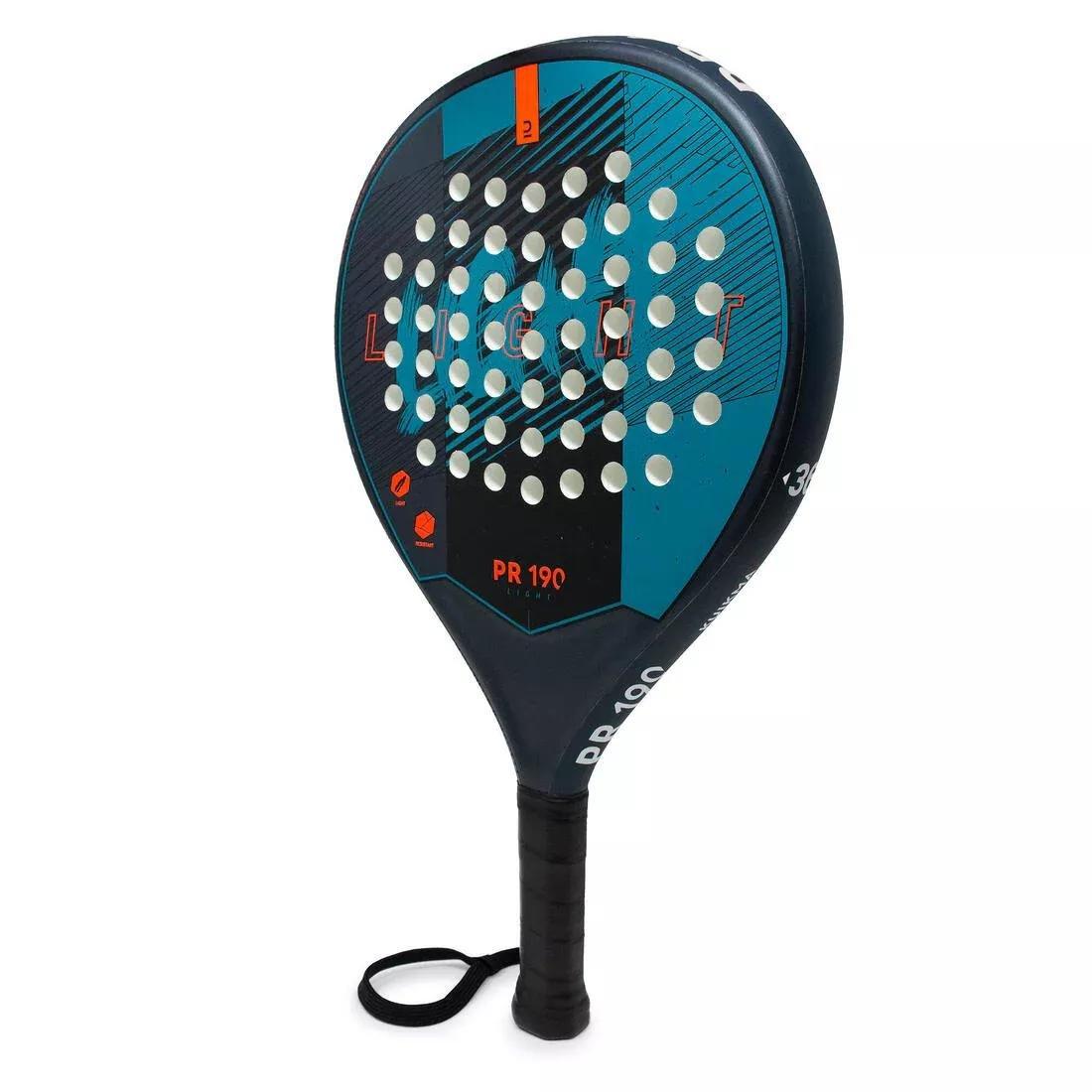 PETROL BLUE Kids' Padel Racket PR 190, No Color, large image number 0