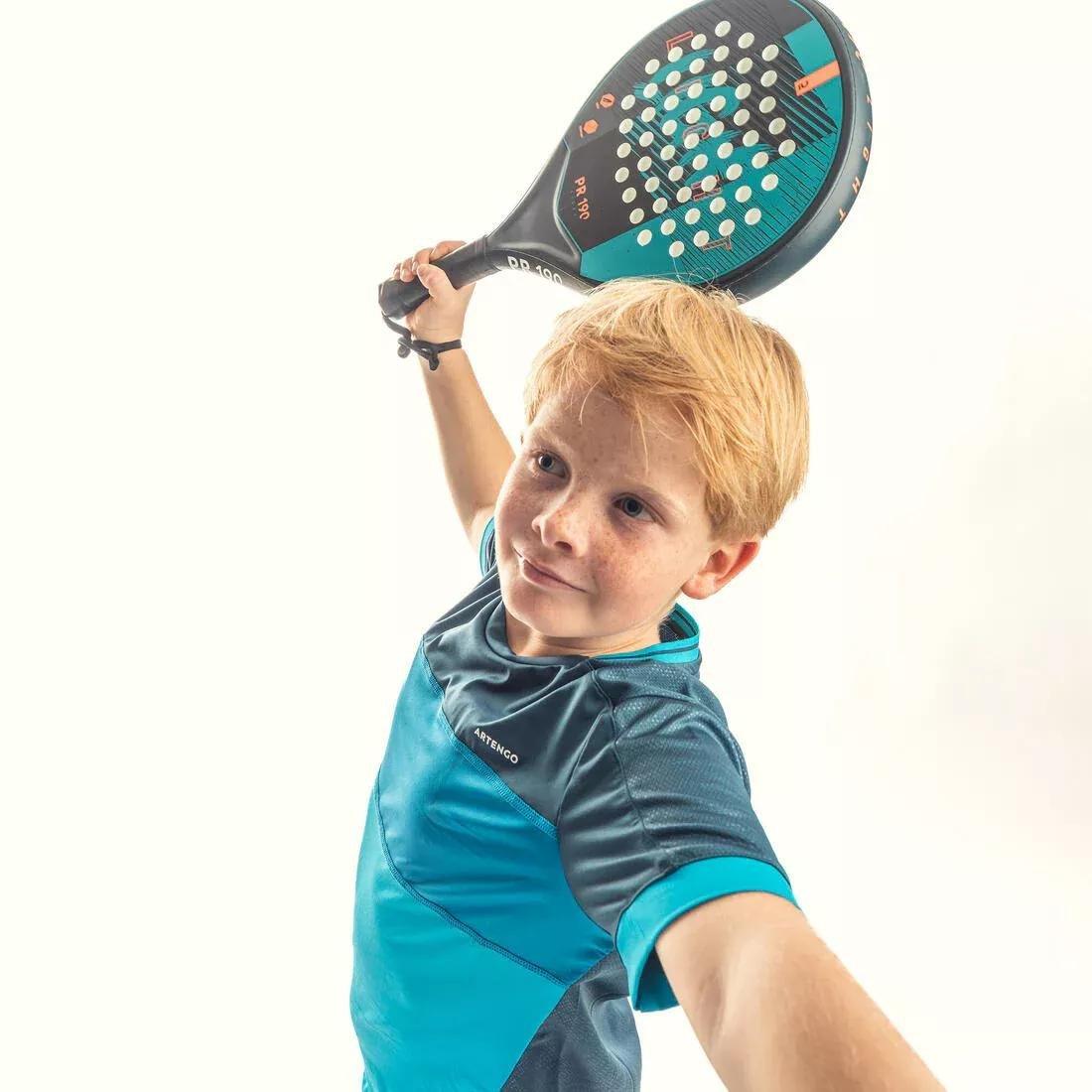 PETROL BLUE Kids' Padel Racket PR 190, No Color, large image number 7