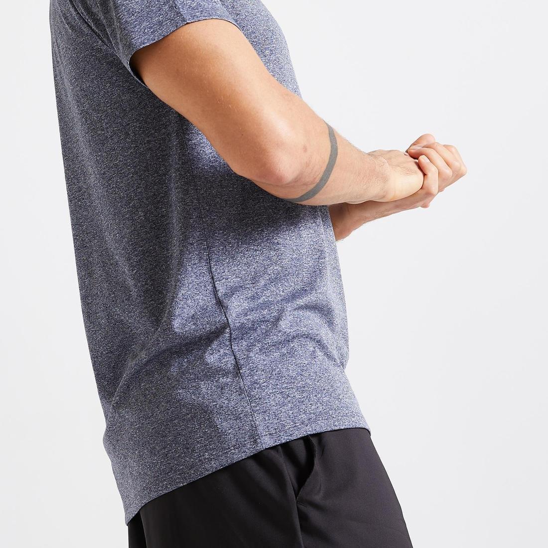 Technical Fitness T-Shirt 100, Mottled, Steel Grey, , large image number 2