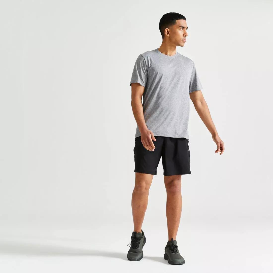 Technical Fitness T-Shirt 100, Mottled, Steel Grey, No Color, large image number 5