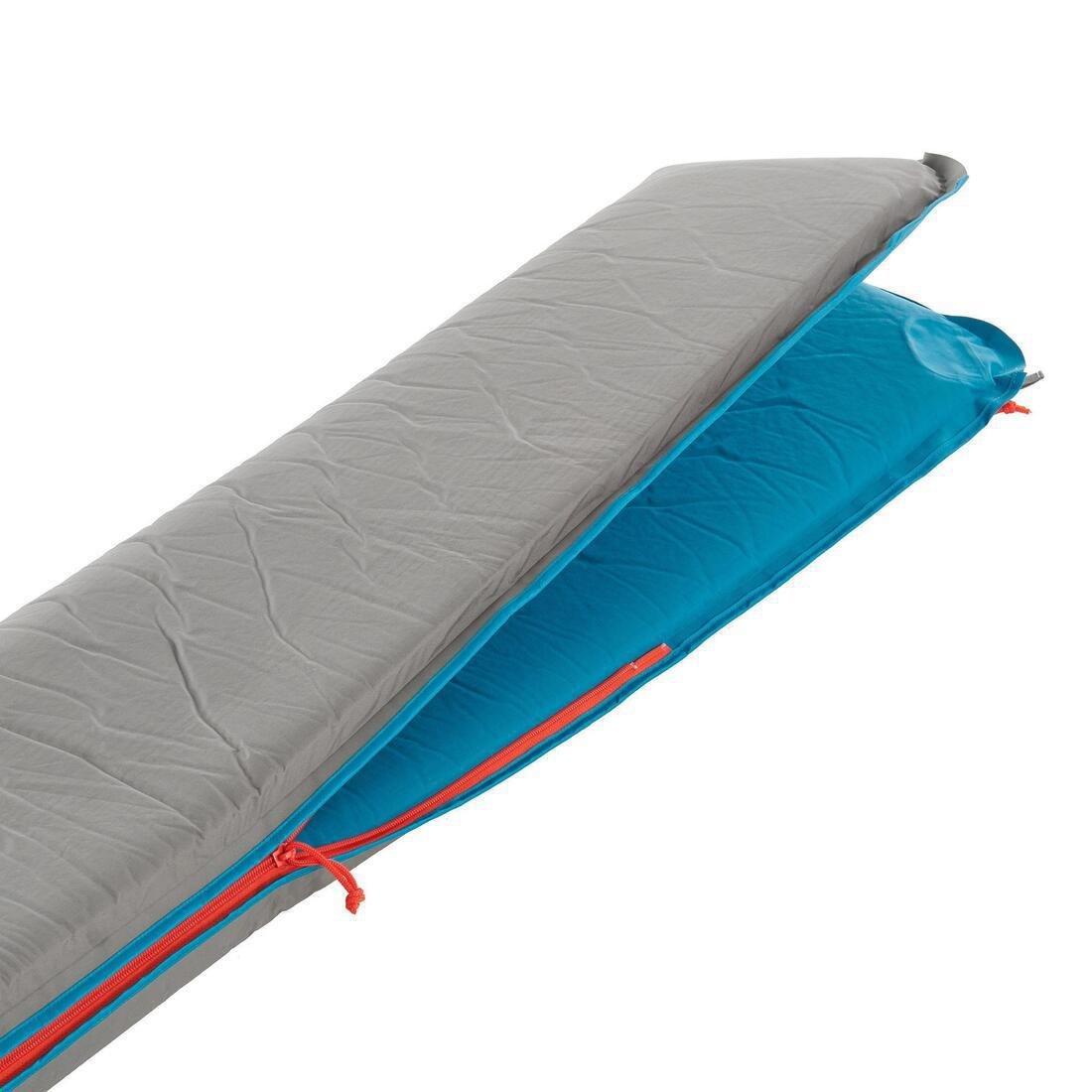 Self-Inflating Camping Mattress Comfort 1 Person, Dark Petrol Blue, No Color, large image number 7