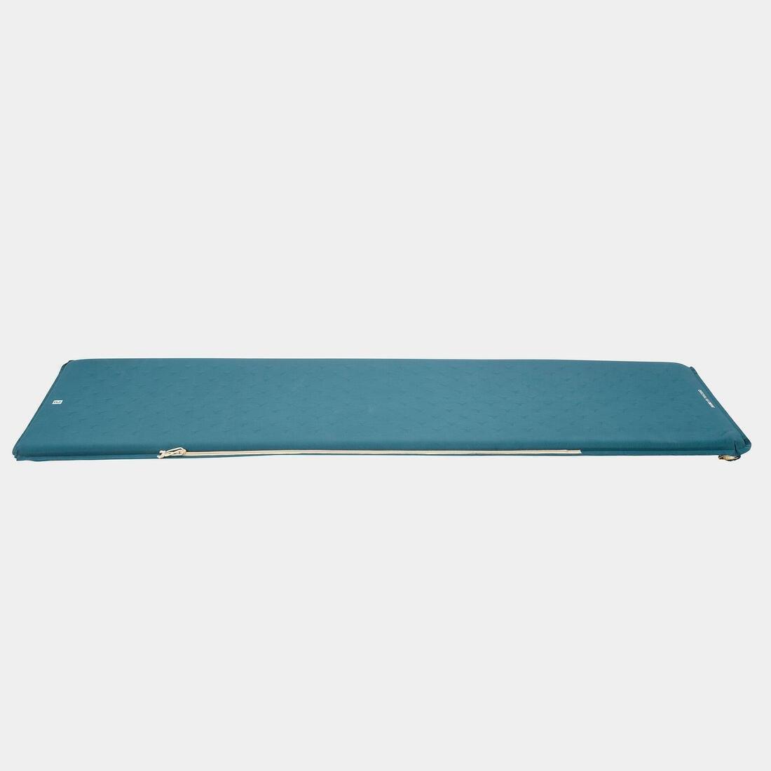 Self-Inflating Camping Mattress Comfort 1 Person, Dark Petrol Blue, No Color, large image number 12