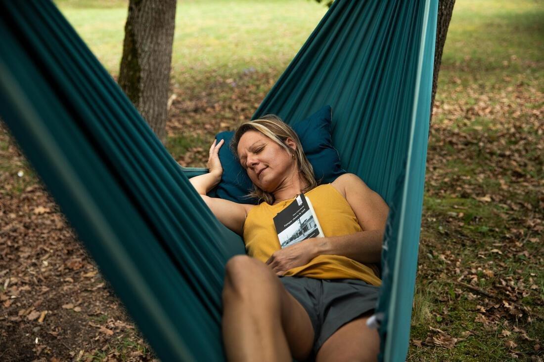 QUECHUA - One-Person Hammock, Blue