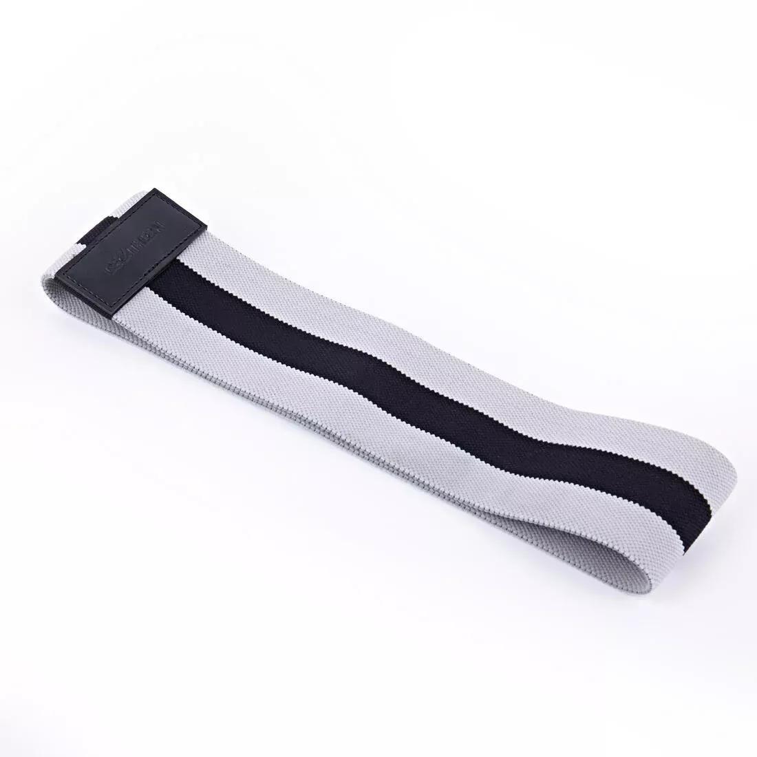 Strength Training Resistance Band Glute Band, Hard, Graphite, No Color, large image number 0