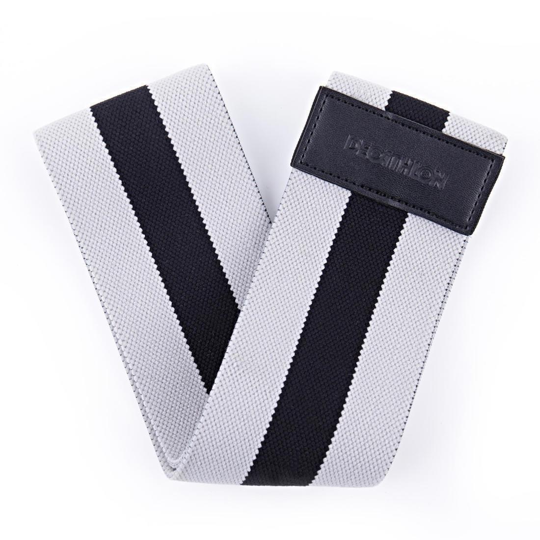 Strength Training Resistance Band Glute Band, Hard, Graphite, No Color, large image number 3