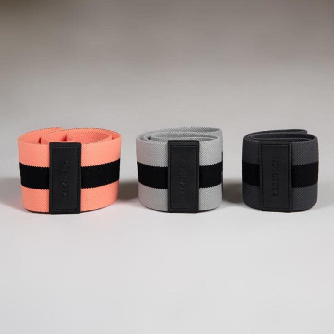 Strength Training Resistance Band Glute Band, Hard, Graphite, No Color, large image number 10