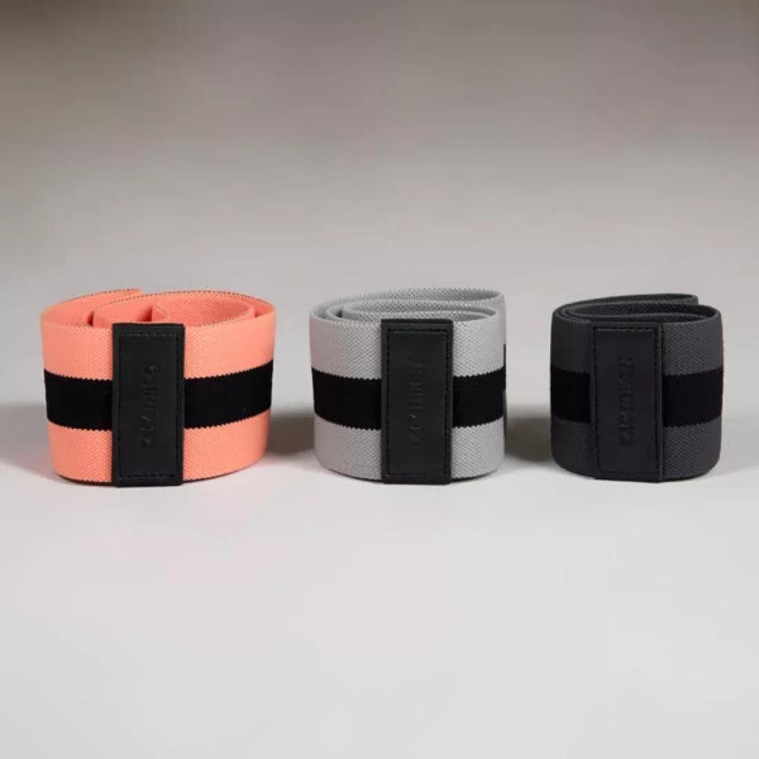 Strength Training Resistance Band Glute Band, Hard, Pale Coral, No Color, large image number 2
