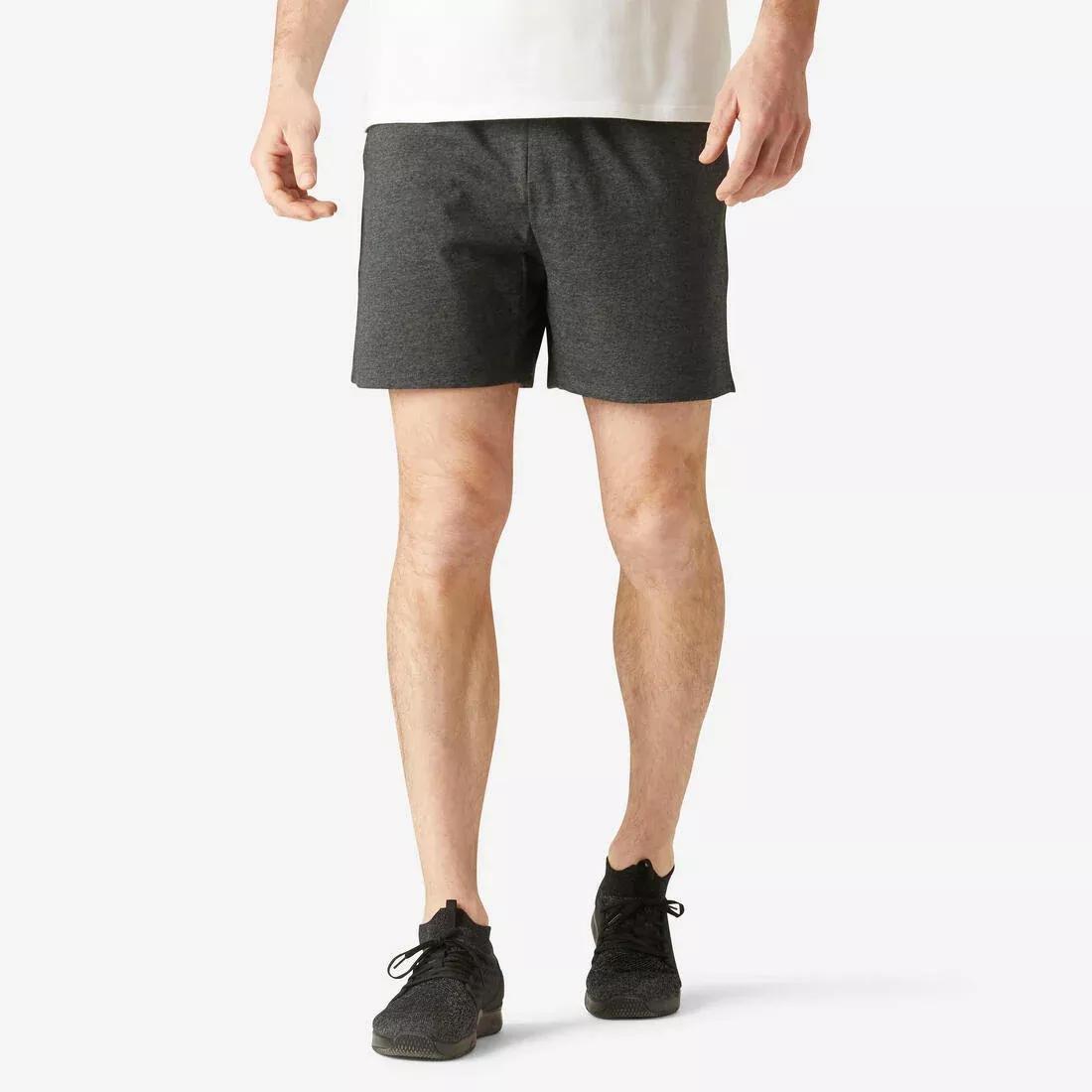 DOMYOS - Men's Fitness Shorts 100, GREY