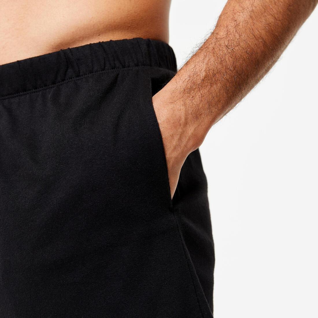 DOMYOS - Men's Fitness Shorts 100, BLACK