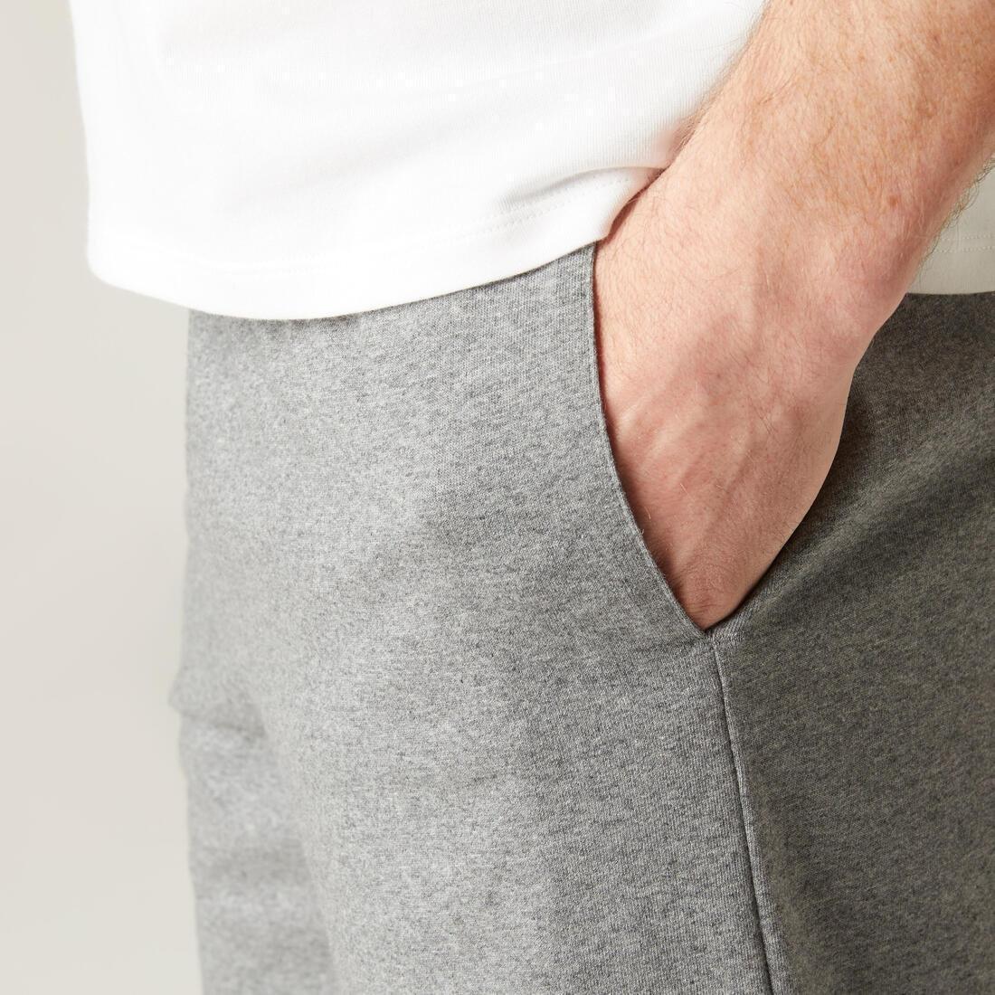 Men's Fitness Shorts 100, grey, , large image number 3