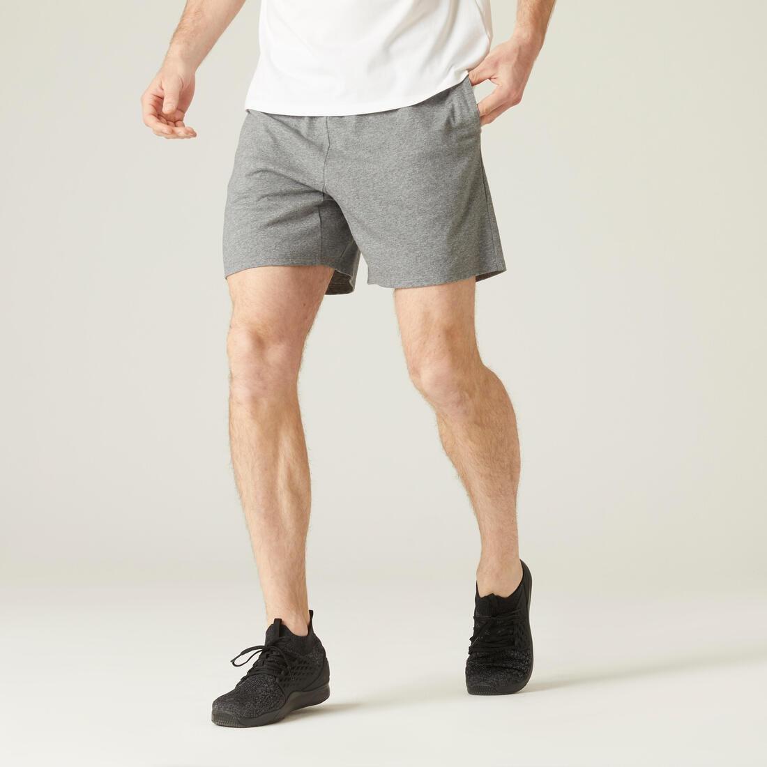 Men's Fitness Shorts 100, grey, , large image number 5