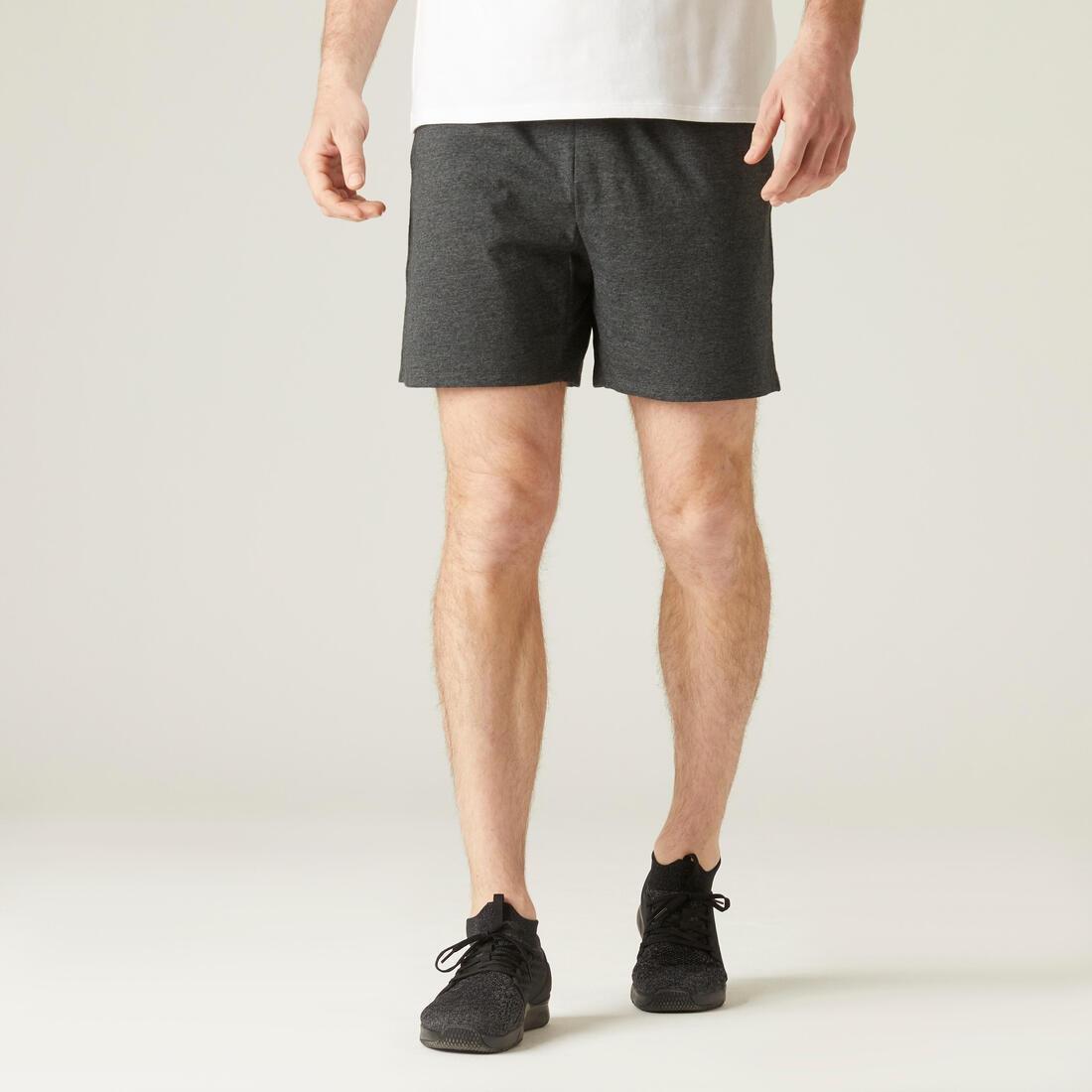 Men's Fitness Shorts 100, grey, , large image number 6