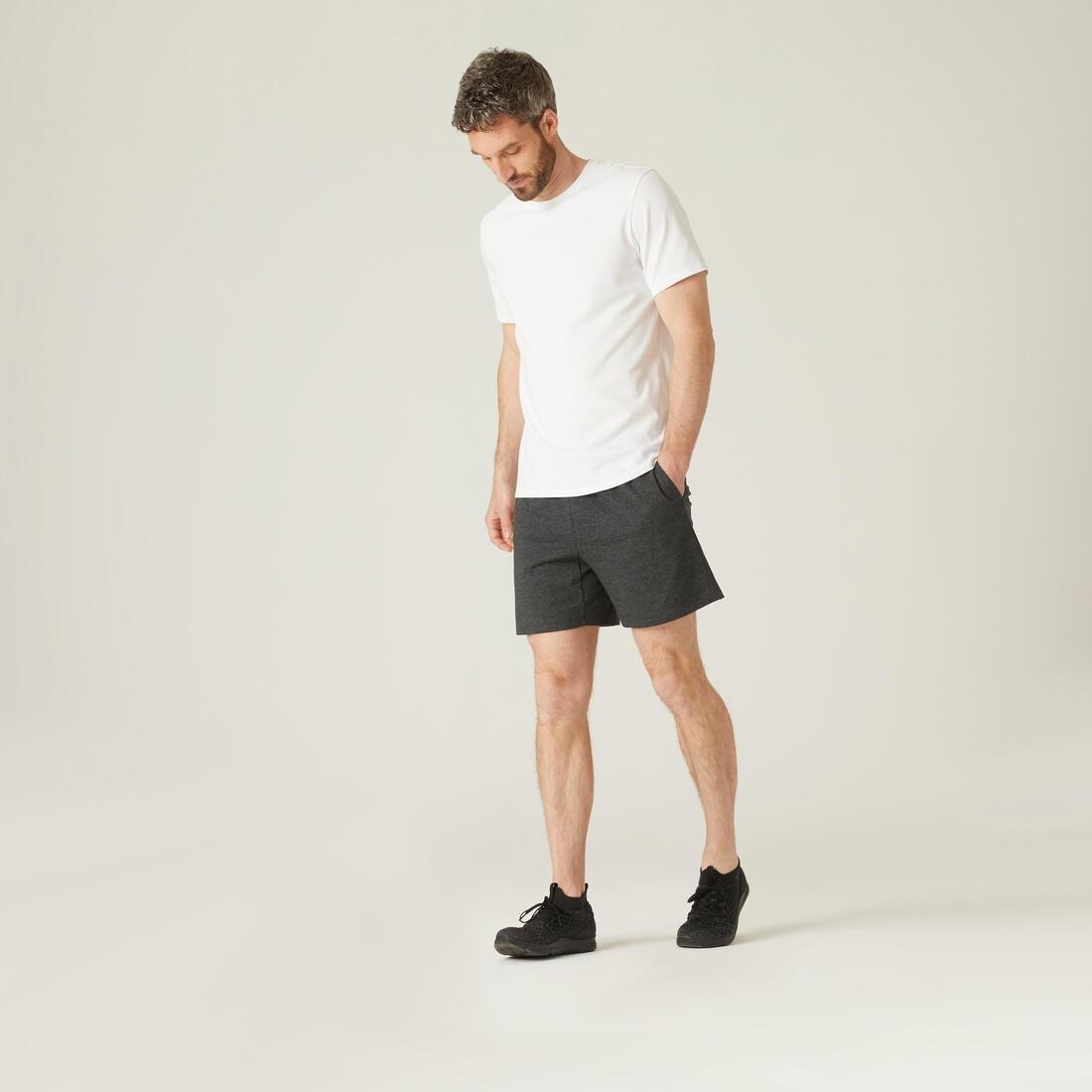 Men's Fitness Shorts 100, grey, , large image number 9