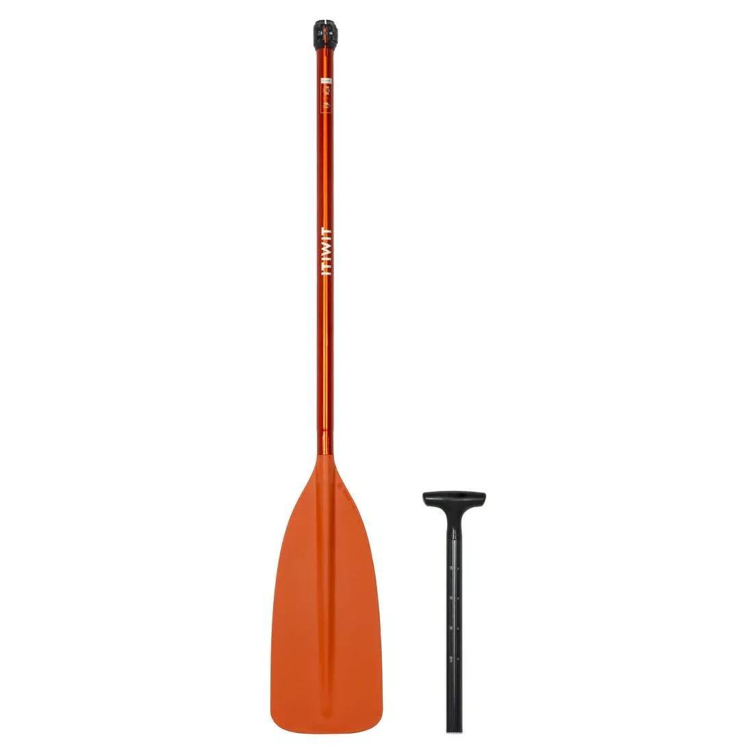 PAPAYA ORANGE Canoe Paddle Single 100 adjustable alu 130/150 cm, No Color, large image number 2