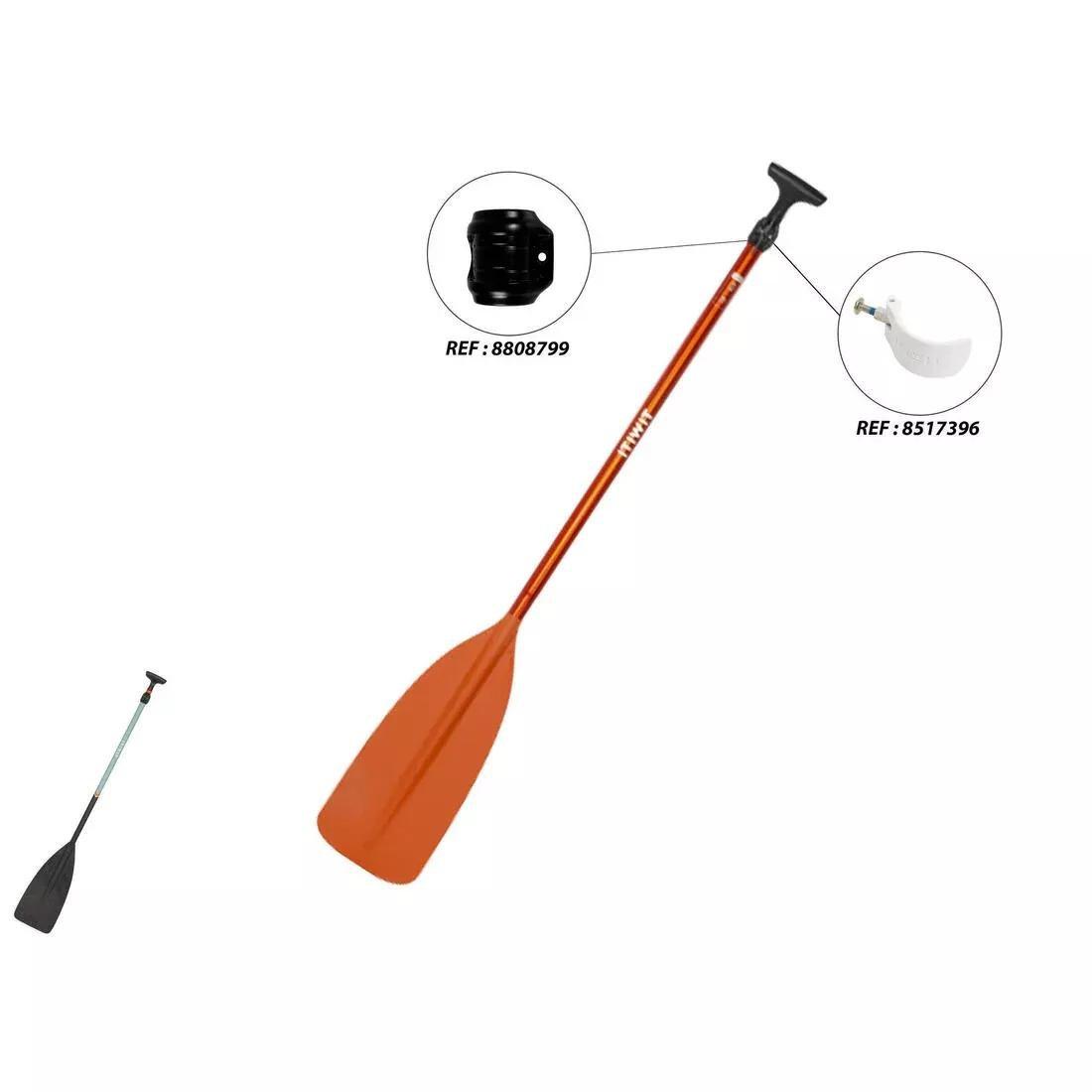 PAPAYA ORANGE Canoe Paddle Single 100 adjustable alu 130/150 cm, No Color, large image number 4