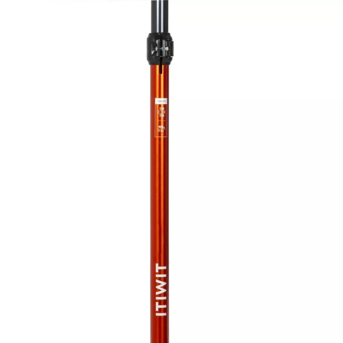 PAPAYA ORANGE Canoe Paddle Single 100 adjustable alu 130/150 cm, No Color, large image number 9