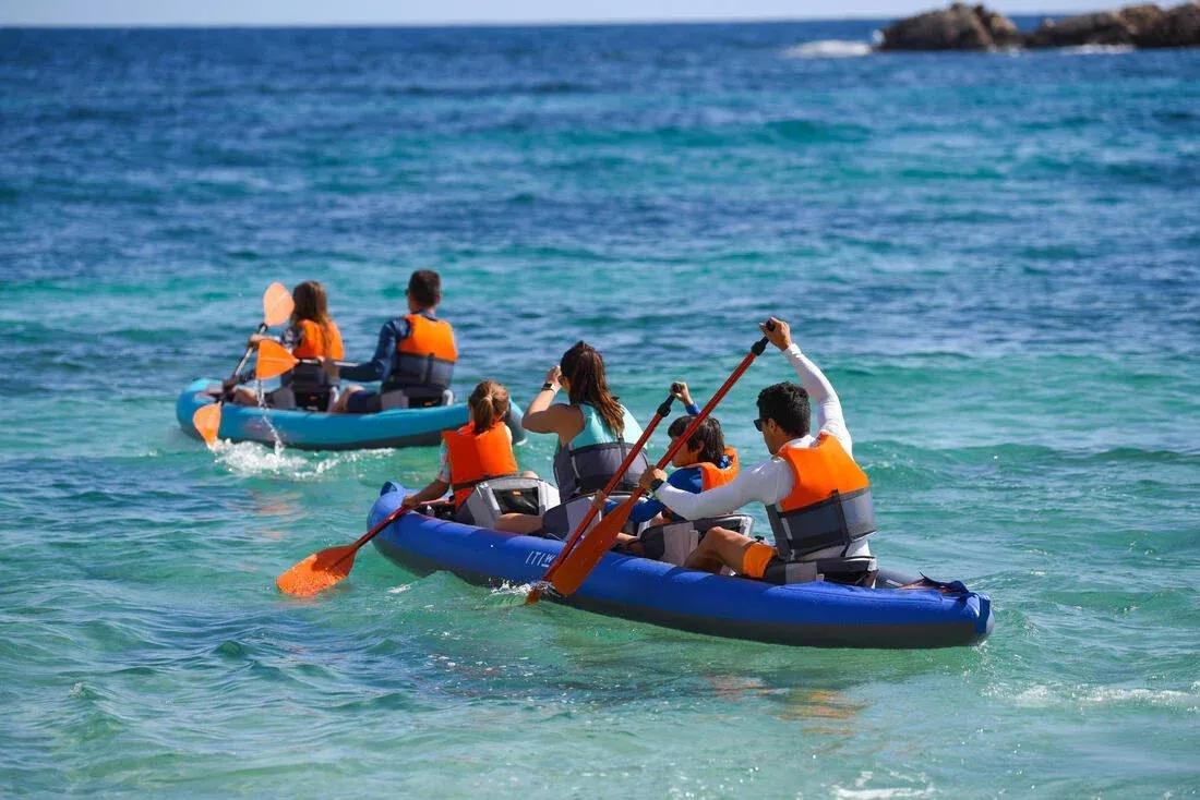 PAPAYA ORANGE Canoe Paddle Single 100 adjustable alu 130/150 cm, No Color, large image number 11