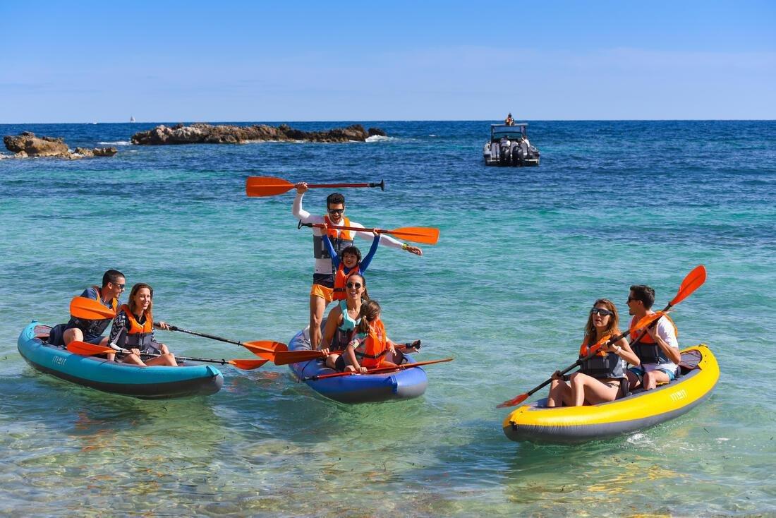 PAPAYA ORANGE Canoe Paddle Single 100 adjustable alu 130/150 cm, No Color, large image number 12