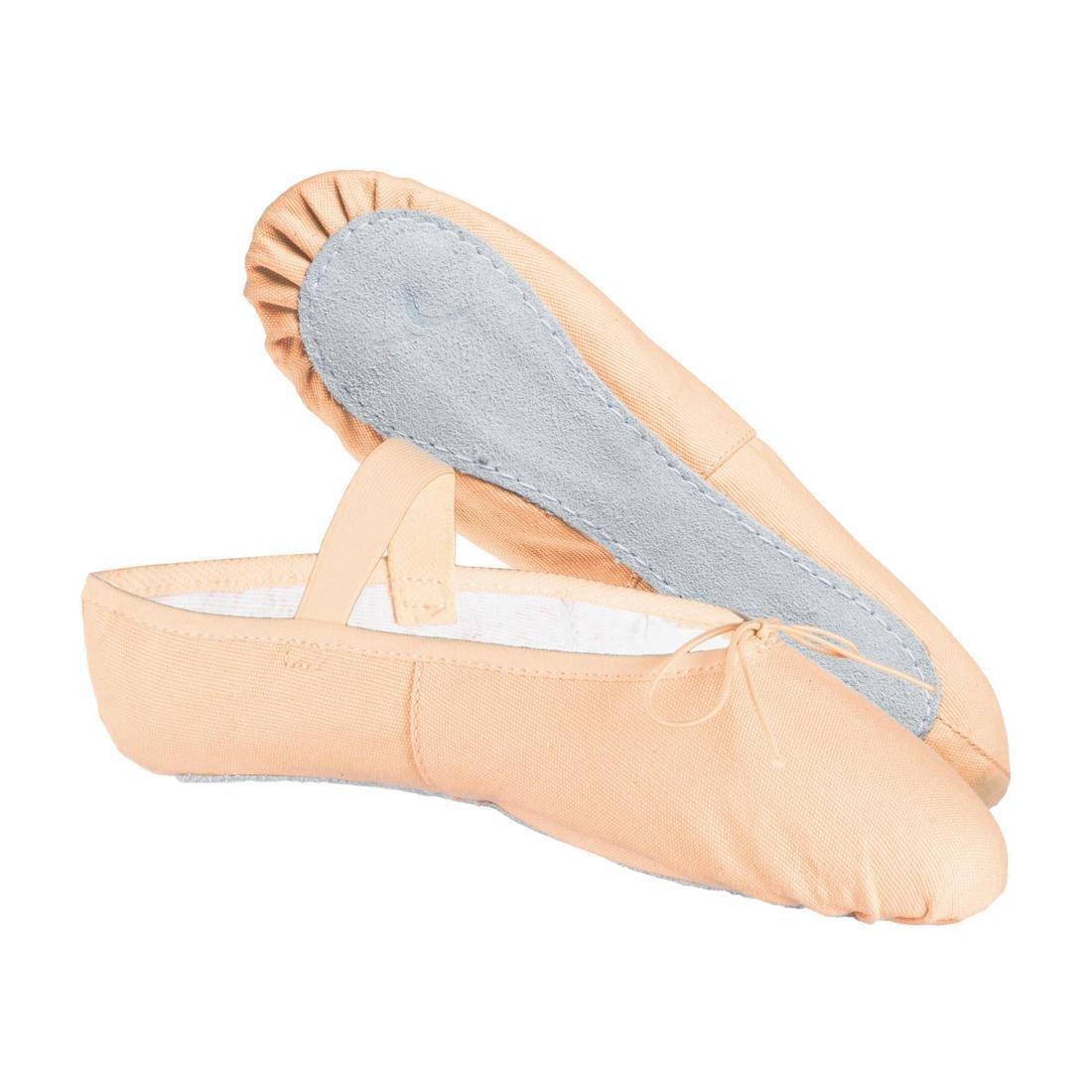 STAREVER - Ballet Full Sole Demi-Pointe Canvas Shoes, Salmon
