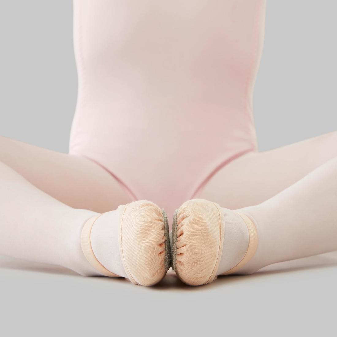 STAREVER - Ballet Full Sole Demi-Pointe Canvas Shoes, Salmon