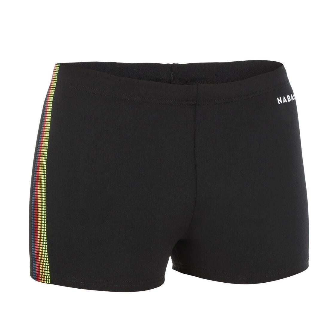 Boys Fitib Swimming Boxer Shorts, Black, , large image number 4