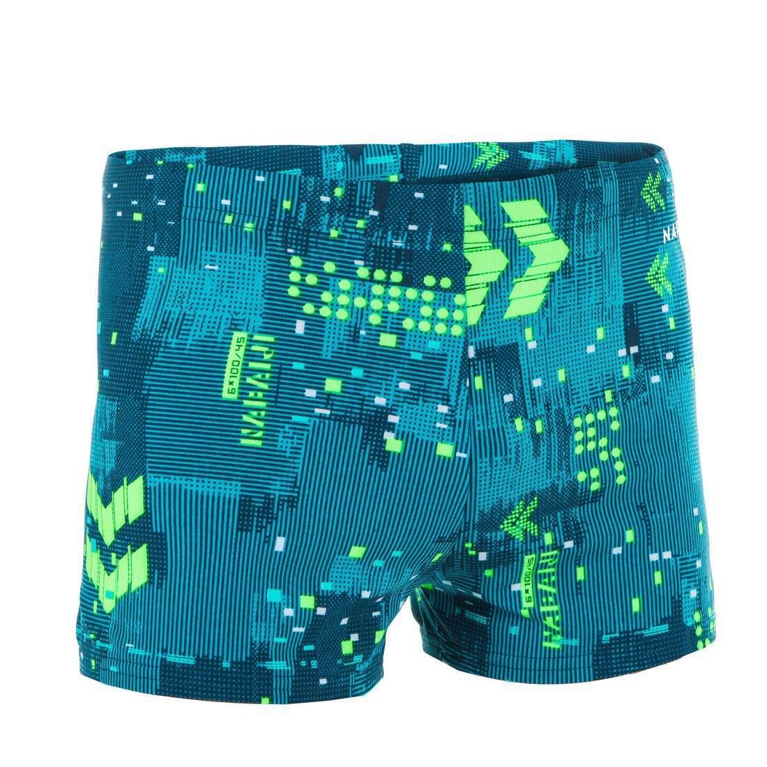 Boys Fitib Swimming Boxer Shorts, Black, , large image number 8