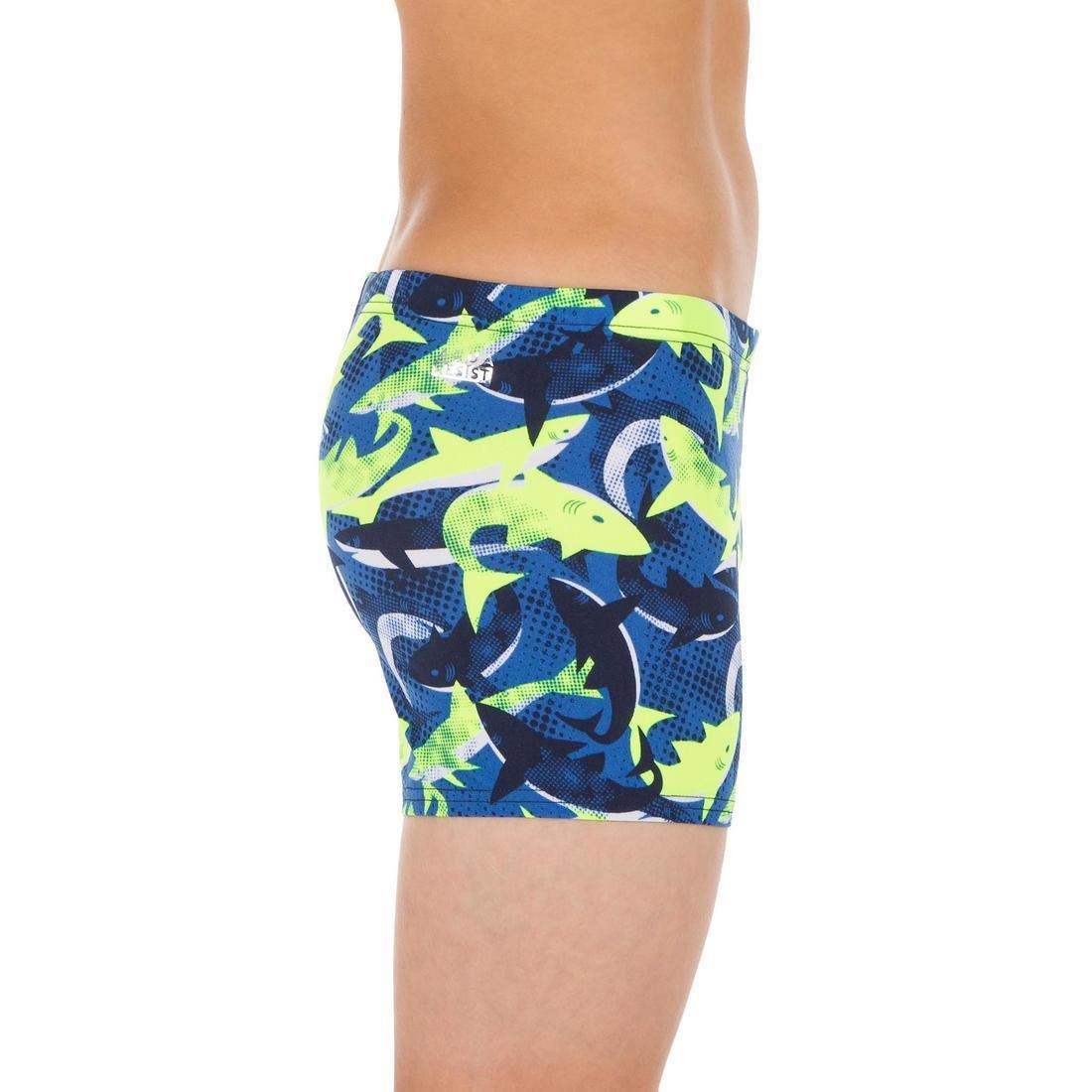 Kids Boys Fitib Swimming Boxer Shorts - All City, Navy, No Color, large image number 3