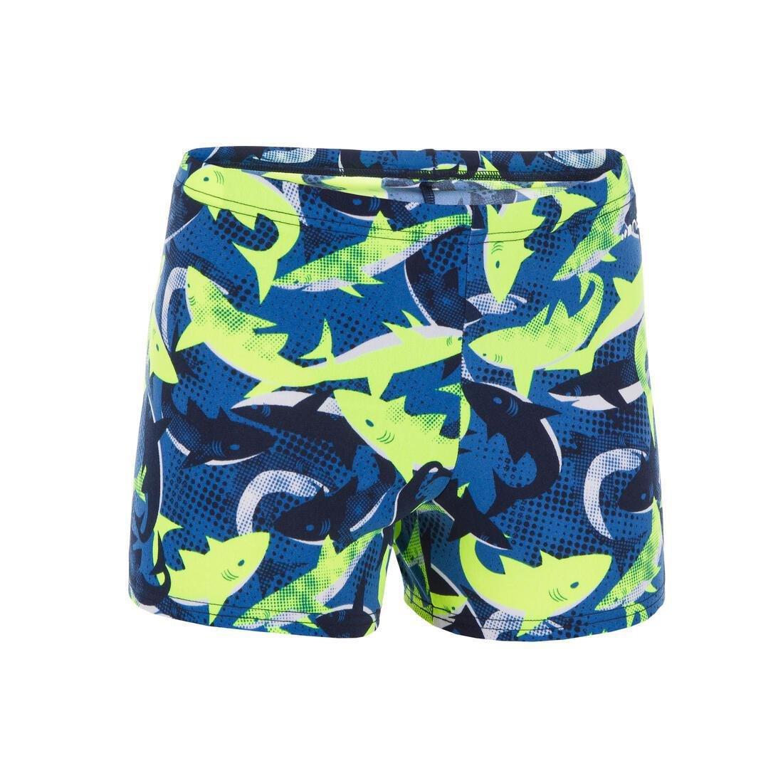 Kids Boys Fitib Swimming Boxer Shorts - All City, Navy, , large image number 4