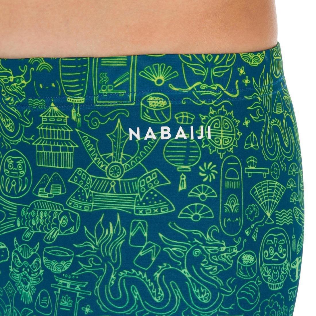 Kids Boys Fitib Swimming Boxer Shorts - All City, Navy, , large image number 9