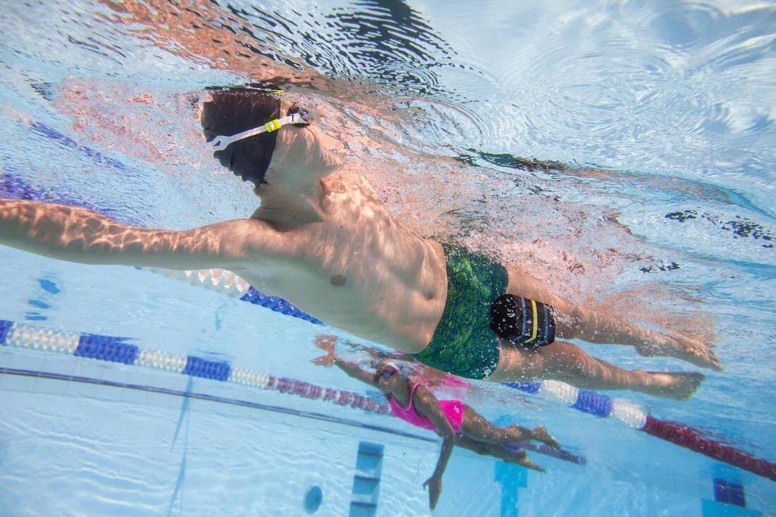 Kids Boys Fitib Swimming Boxer Shorts - All City, Navy, No Color, medium