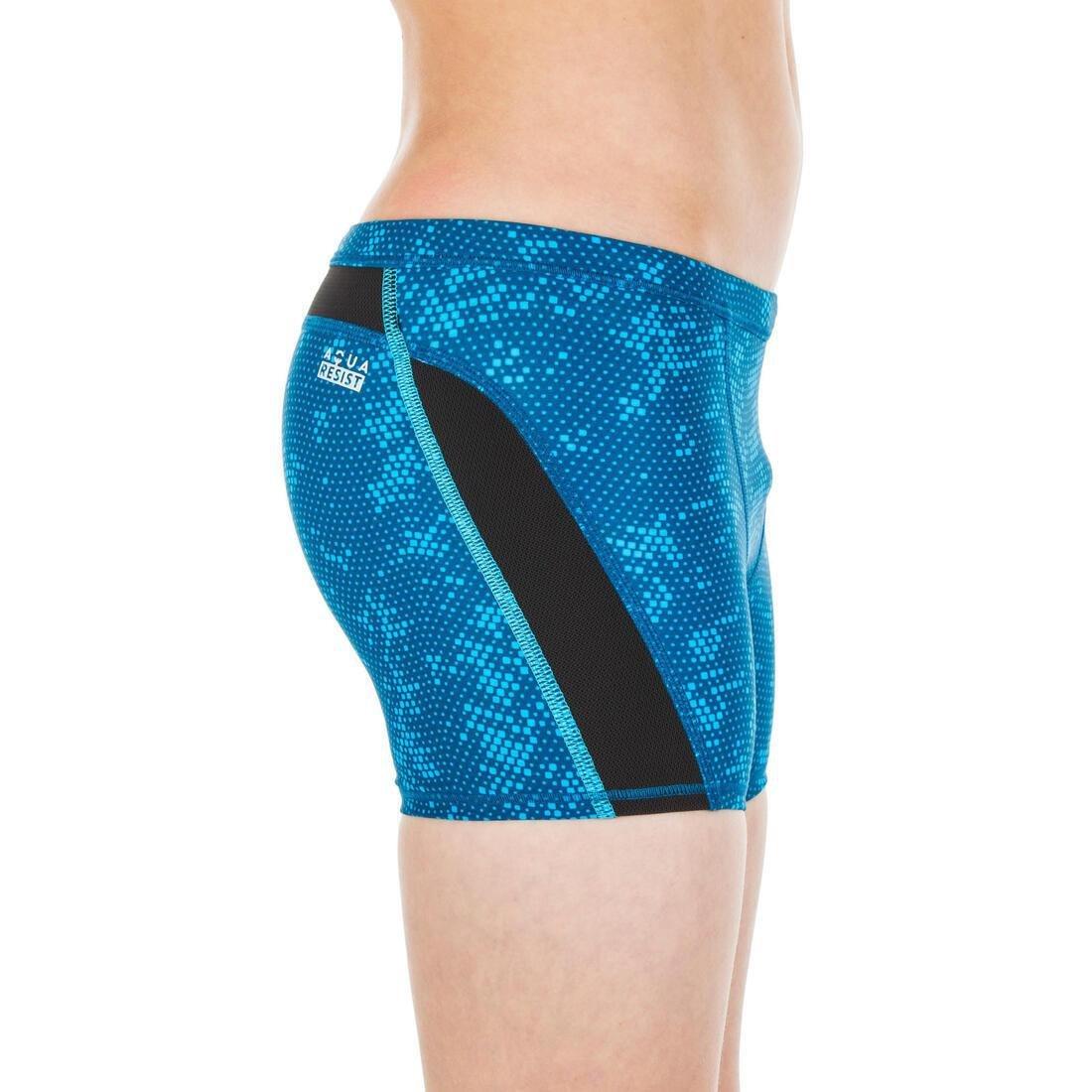 PRUSSIAN BLUE BOY'S STAB SWIMMING SHORTS - ALL STEL BLUE, , large image number 1