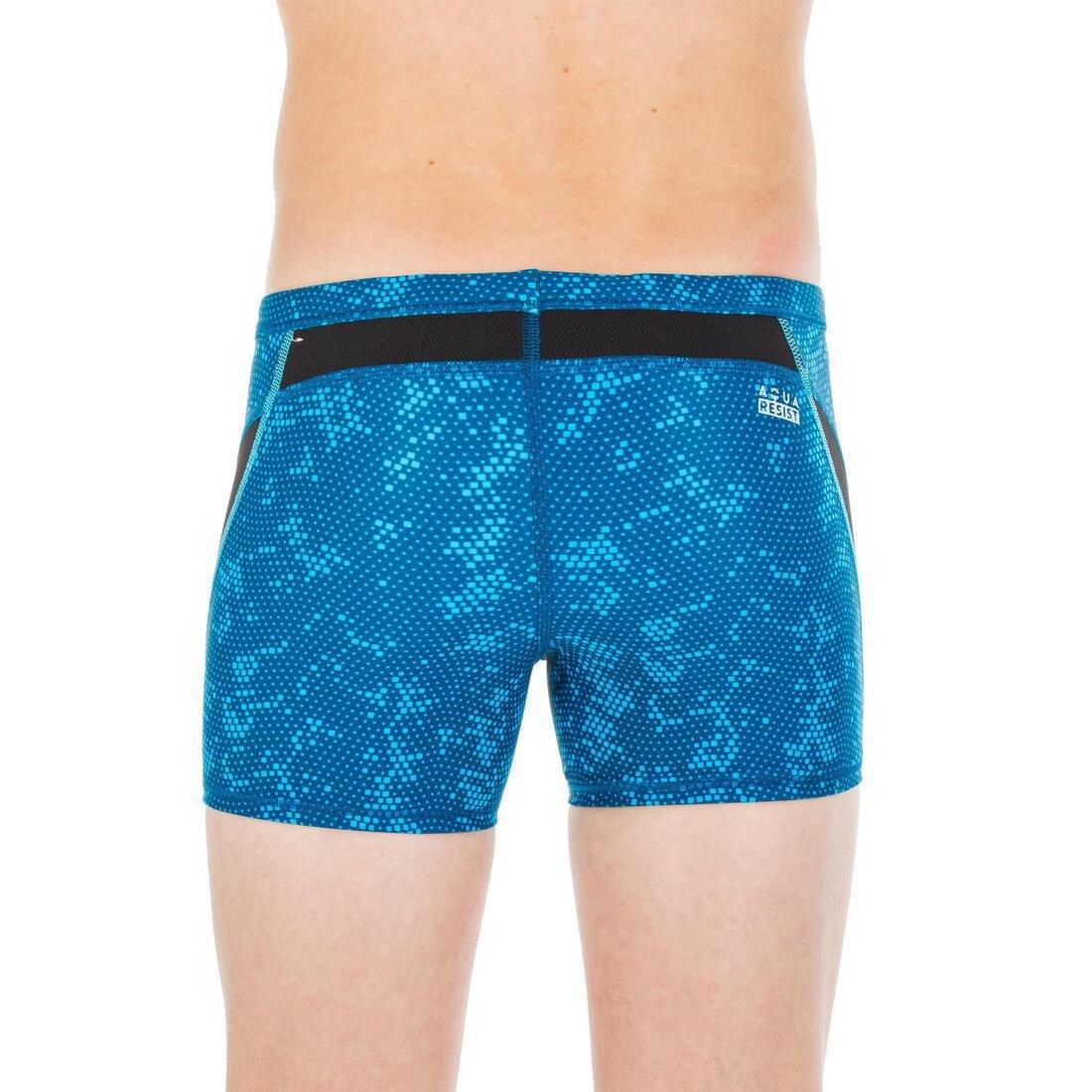 PRUSSIAN BLUE BOY'S STAB SWIMMING SHORTS - ALL STEL BLUE, , large image number 2