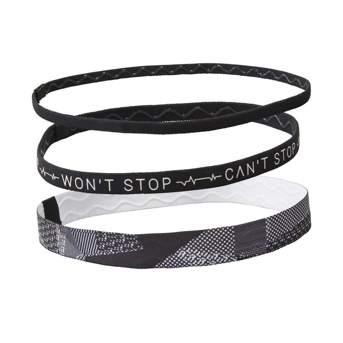 Fitness Cardio Training Hair Scrunchy Tri-Pack -  Print, Black, No Color, large image number 10