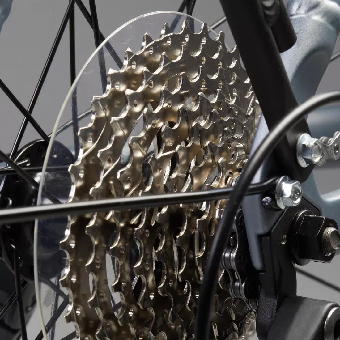 Long Distance Step-Through City Bike - 500, Grey, No Color, large image number 4