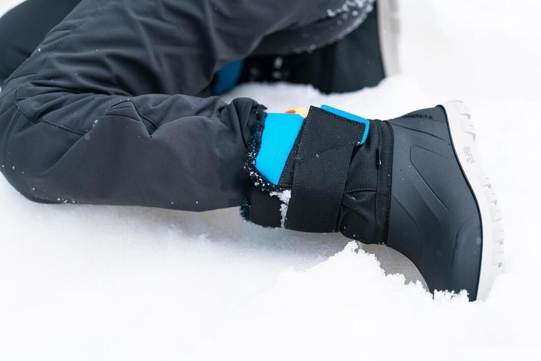 CERULEAN BLUE KIDS' WARM AND WATERPROOF SNOW BOOTS - SH500 X-WARM, , large image number 7