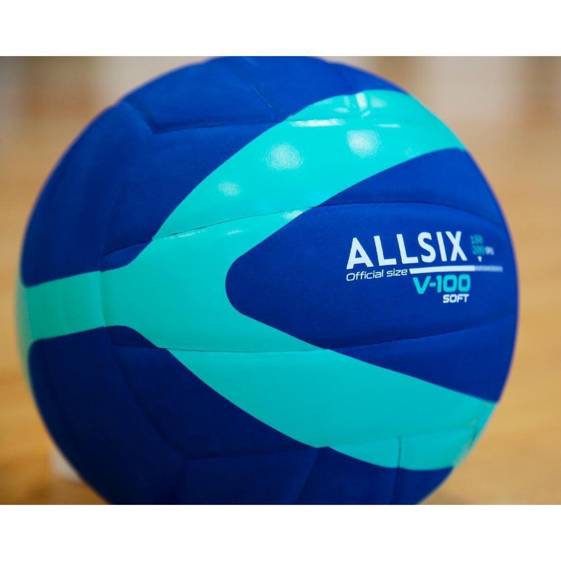 180-200 G Volleyball For V100 Soft, Blue, No Color, large image number 1