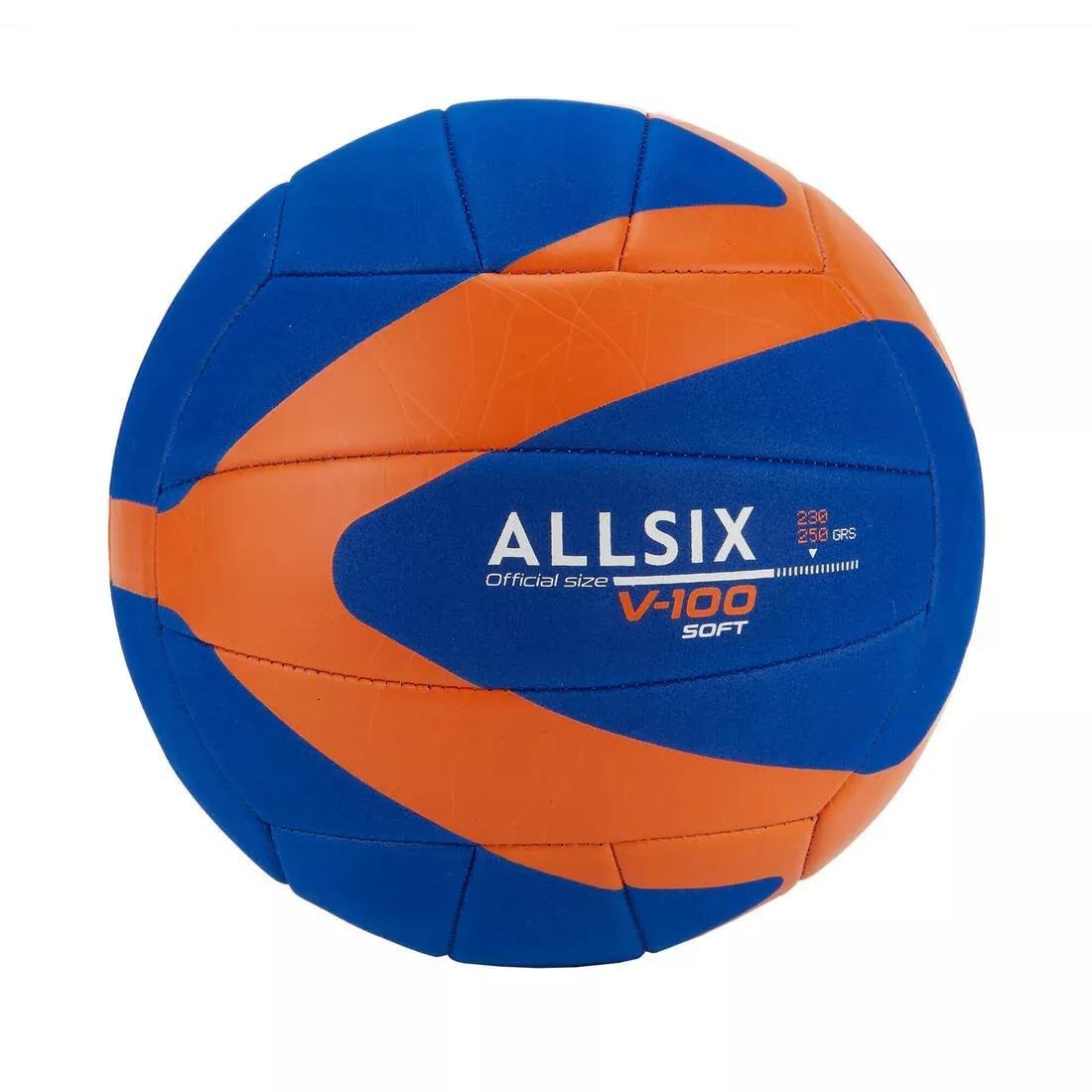 230-250 G Volleyball - For 10- To -14-Year-Olds V100 Soft, Blue, No Color, large image number 0