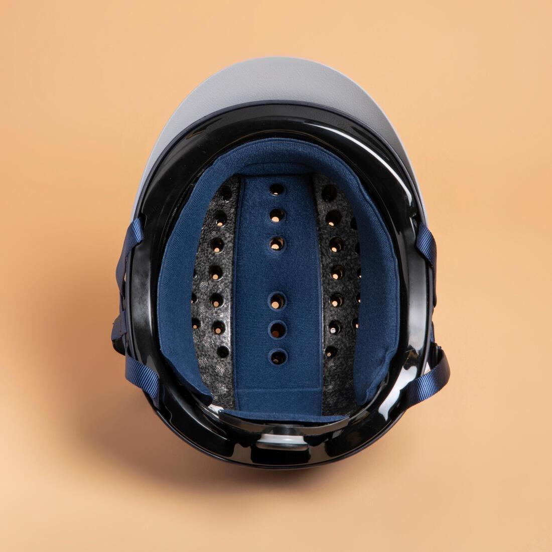 Kids Horse Riding Helmet 100, Blue, No Color, large image number 4
