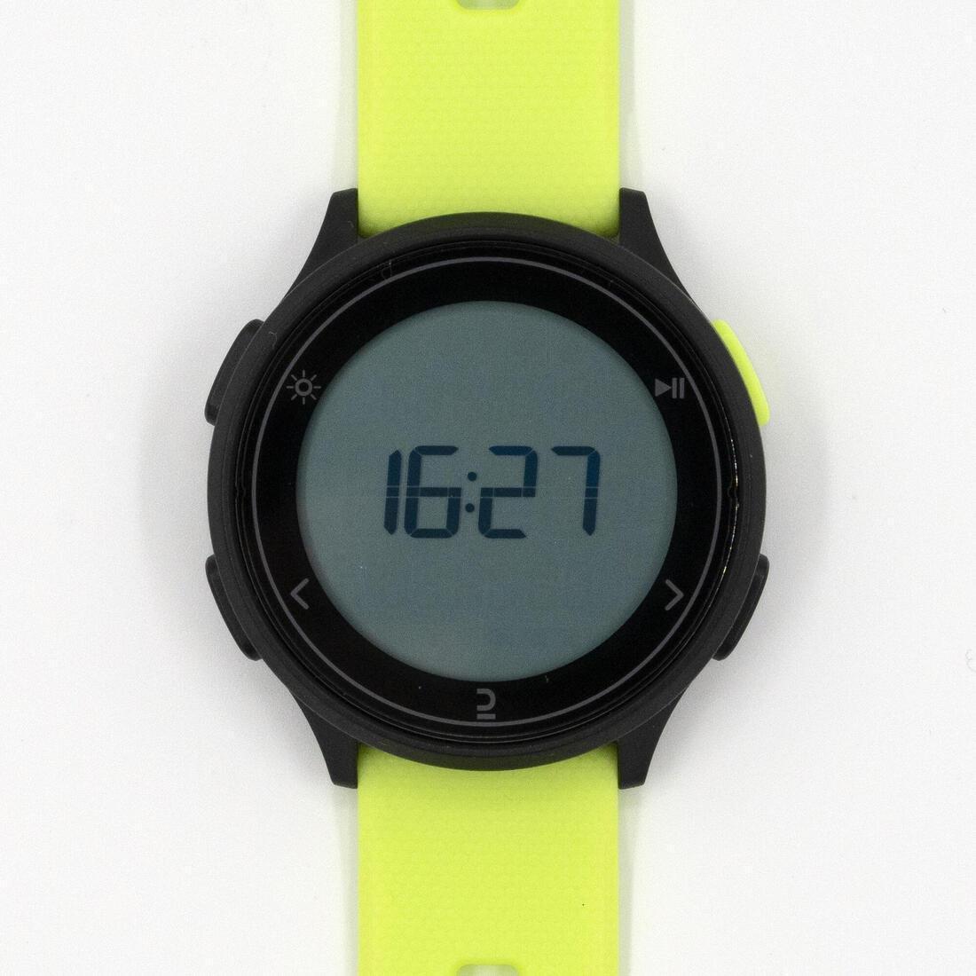 DECATHLON W500M Running stopwatch Fluo yellow Azadea UAE