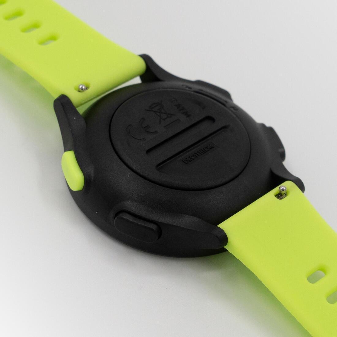 W500M Running stopwatch, fluo neon yellow, No Color, large image number 3