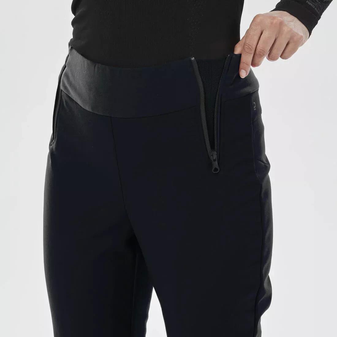 BLACK Women's Warm and Fitted Ski Trousers 500, , large image number 2