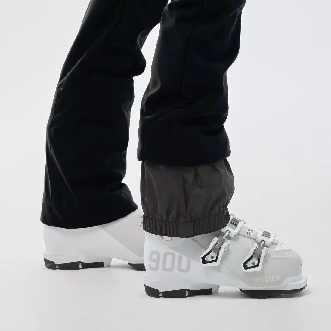 BLACK Women's Warm and Fitted Ski Trousers 500, , large image number 3
