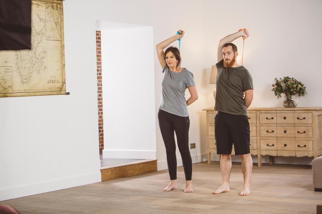 Gym Stretching Light Elastiband, Deep Blue, , large image number 9