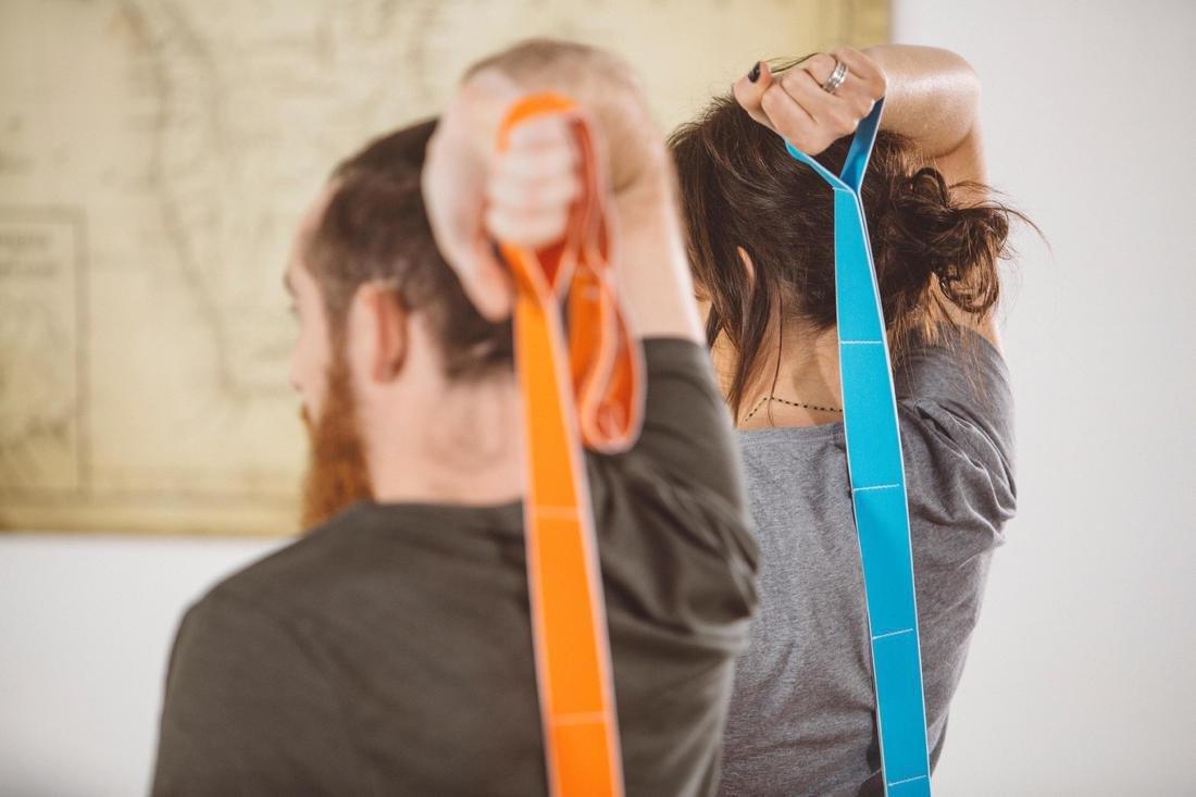 Gym Stretching Light Elastiband, Deep Blue, No Color, large image number 10