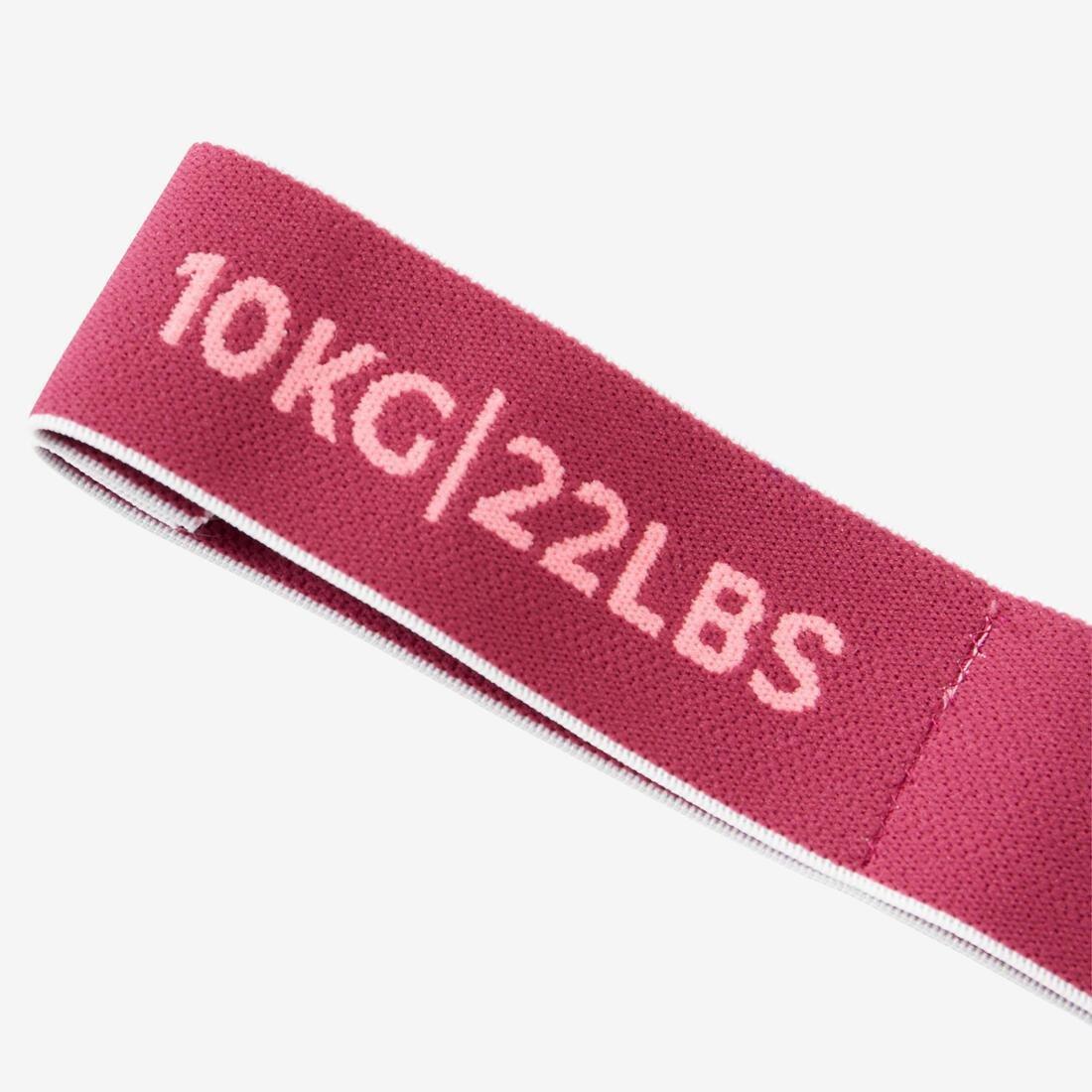 Fitness Fabric Resistance Band, Purple, No Color, large image number 3