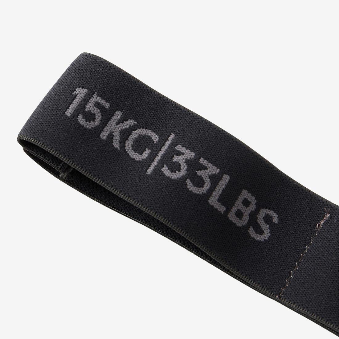 Gym Stretching Hard Elastiband, Black, No Color, large image number 5