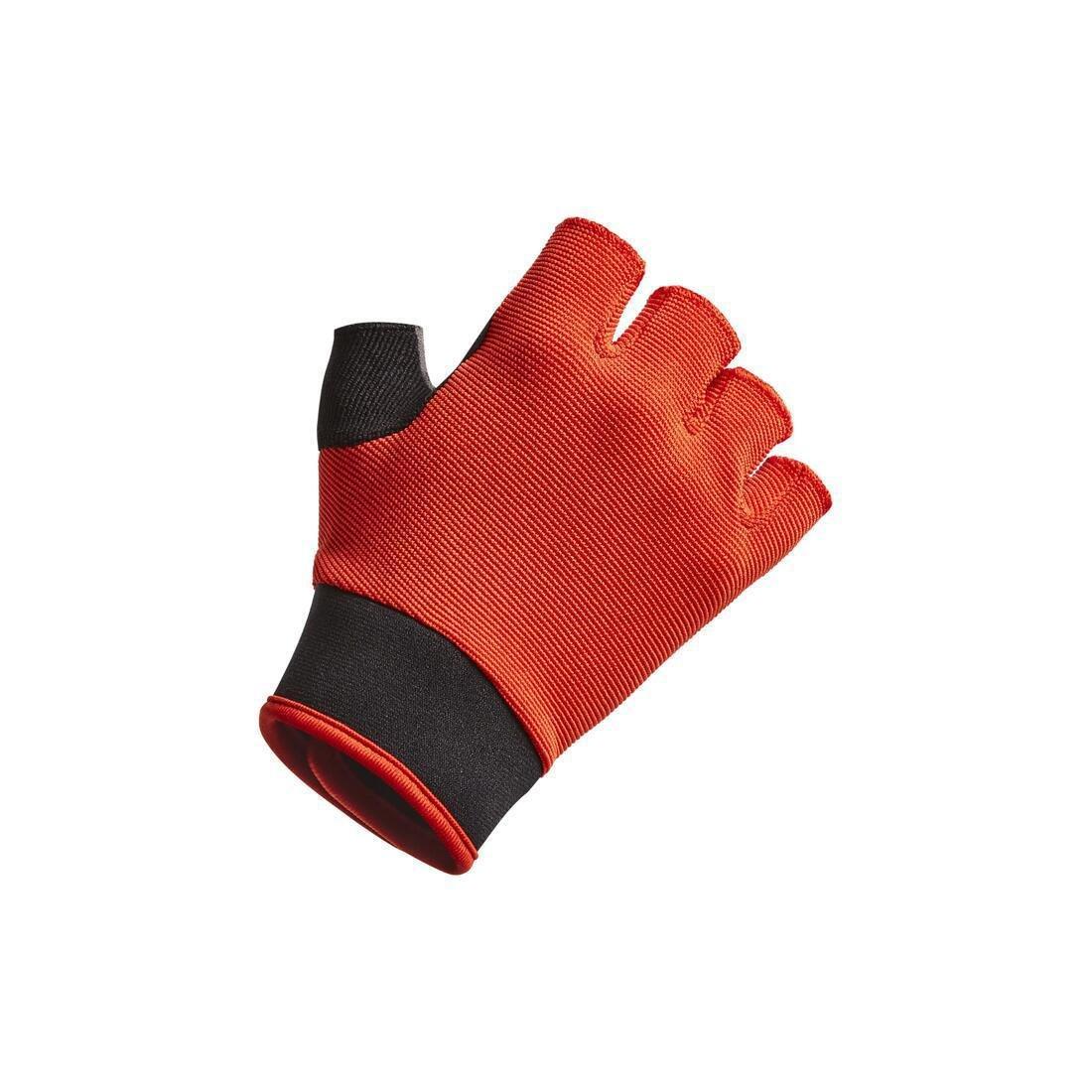 BRIGHT RED Kids' Cycling Gloves 500, Ages 8-12 Years, , large image number 2