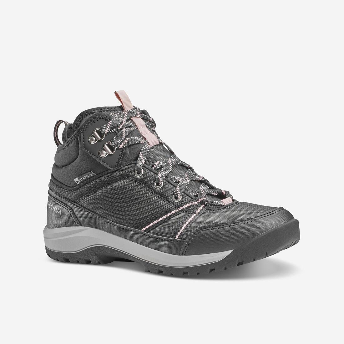 Women Waterproof Hiking Boots - Nh100 Mid Wp, Grey, , large image number 0